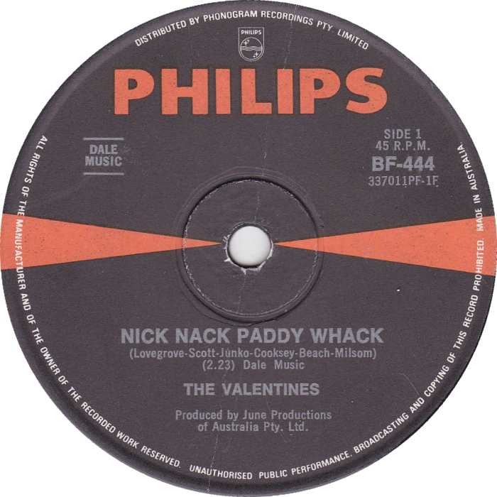 "Nick Nack Paddy Whack", Philips